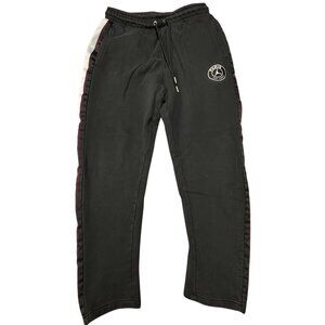 Jordan x Paris Saint-Germain Pant Mens L  Fleece Sweatpants Black Striped Jogger